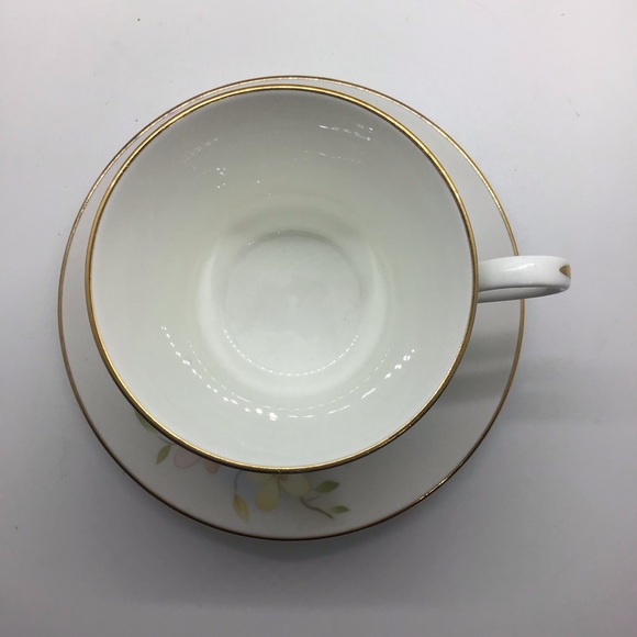 Jason Works Nanrich Pottery Fine Bone China Tea Cup & Saucer England Dogwood - Picture 2 of 10